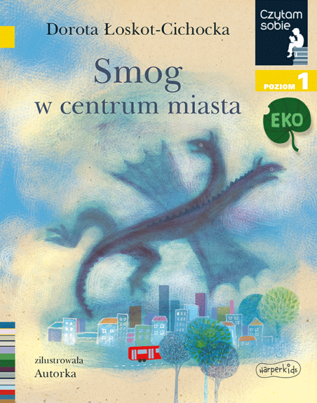 książka smog w centrum miasta