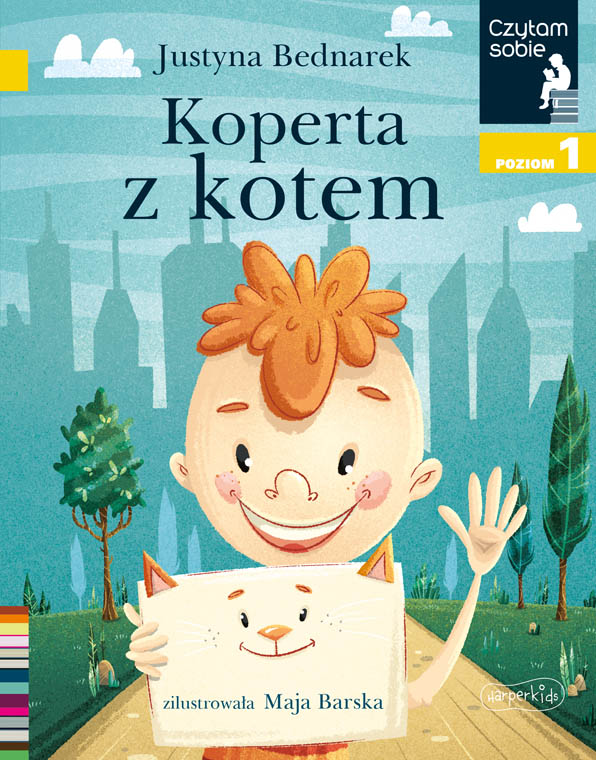 okładka książki dla dzieci Koperta z kotem