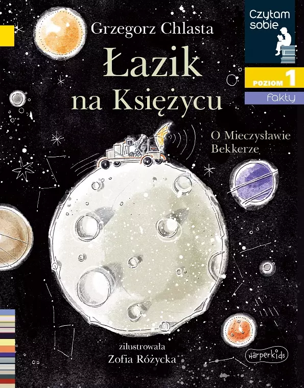 okładka książki dla dzieci "Łazik na księżycu"