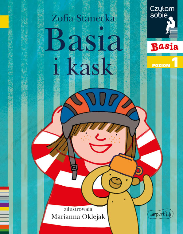 okładka książki dla dzieci "Basia i kask"