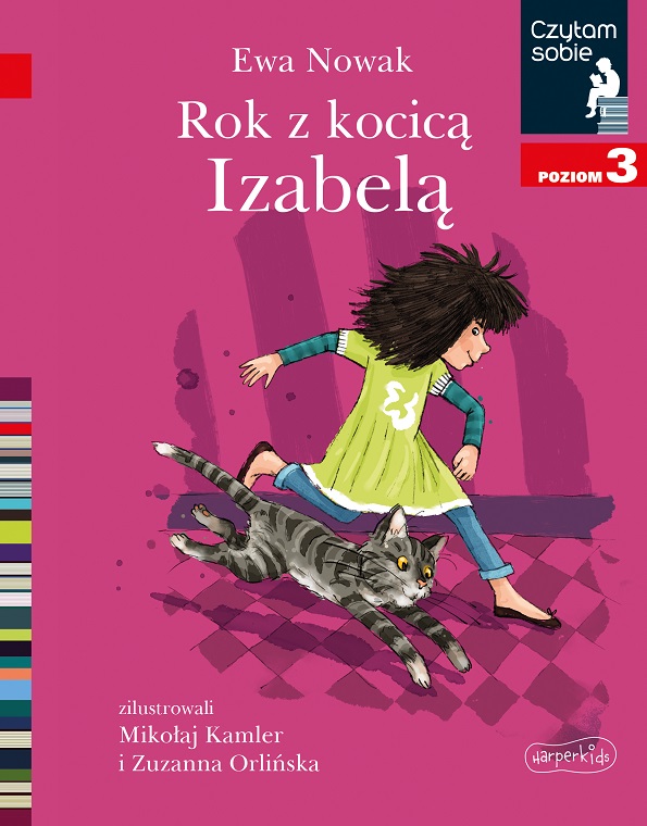 okładka książki dla dzieci "Rok z kocicą Izabelą"