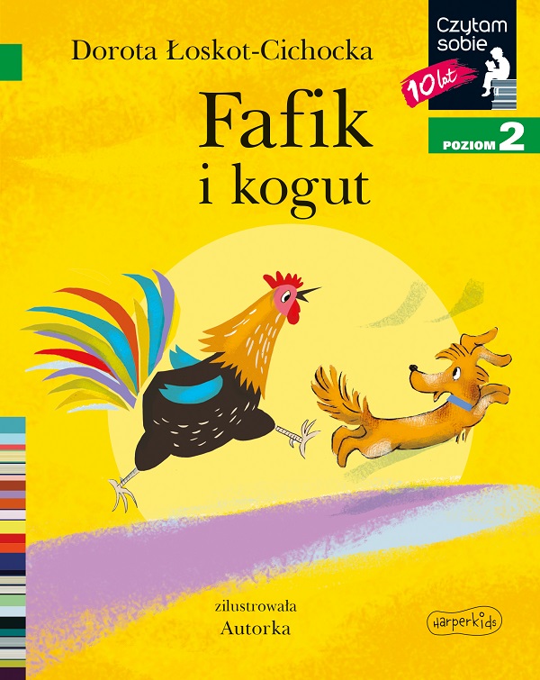 okładka książki dla dzieci "Fafik i kogut"