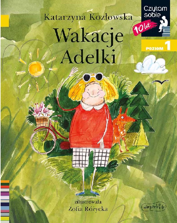 okładka książki dla dzieci "Wakacje Adelki"